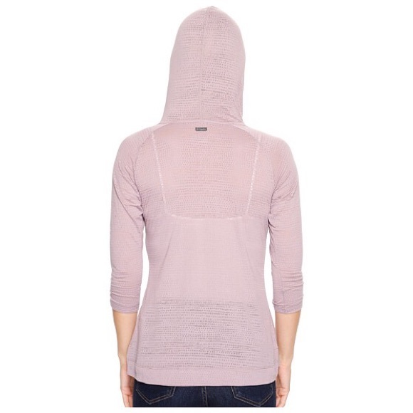 Columbia See Through Burnout 3/4 Sleeve Hoodie - Picture 3 of 6